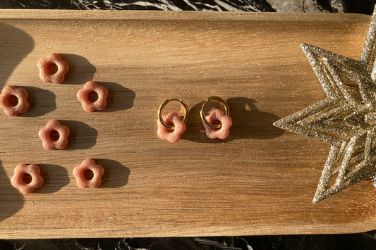 Pampilles Flora - Rose pailleté