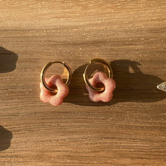 Pampilles Flora - Rose pailleté