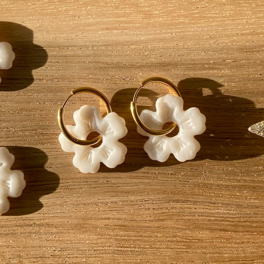 Pampilles Hibiscus - Nacré